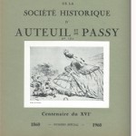 Bulletin n° 120 de la Société d'Histoire d'Auteuil et de Passy