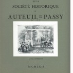 Bulletin n° 122 de la Société d'Histoire d'Auteuil et de Passy