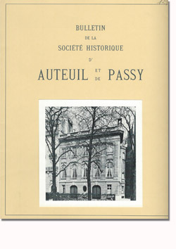 Bulletin n° 129 de la Société d'Histoire d'Auteuil et de Passy