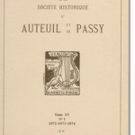 Bulletin n° 130 de la Société d'Histoire d'Auteuil et de Passy