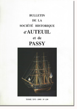 Bulletin n° 139 de la Société d'Histoire d'Auteuil et de Passy