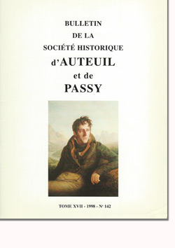 Bulletin n° 142 de la Société d'Histoire d'Auteuil et de Passy