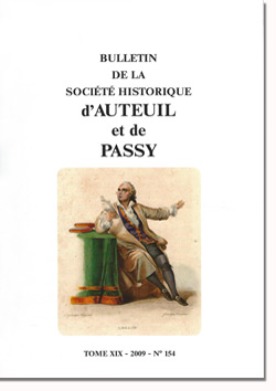 Bulletin n°154 de la Société Historique d'Auteuil et de Passy