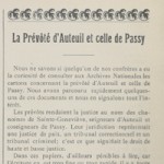 La Prévôté d’Auteuil et celle de Passy