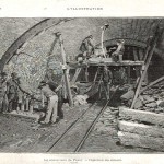 Le souterrain de Passy : injection du ciment (février 1898).