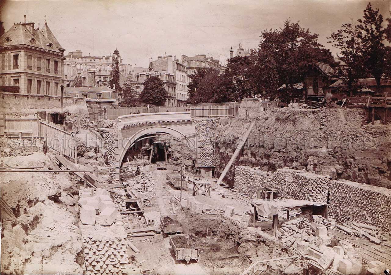 Travaux du chemin de fer de l'Ouest.