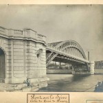 Pont sur la Seine (culée du quai de Passy). 1901.