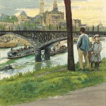 Le Trocadéro et le pont de Passy (1886).