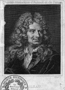 Nicolas BOILEAU, dit BOILEAU-DESPRÉAUX, poète, né à Paris en 1636, mort à Paris en 1711. Sa maison s'élevait à ce qui correspond aujourd'hui au 26, rue Boileau.