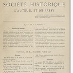 Bulletin n° 13 de la Société d'Histoire d'Auteuil et de Passy