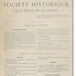 Bulletin n° 14 de la Société d'Histoire d'Auteuil et de Passy