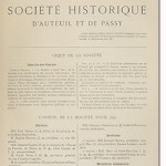 Bulletin n° 18 de la Société d'Histoire d'Auteuil et de Passy