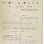 Bulletin n° 19 de la Société d'Histoire d'Auteuil et de Passy