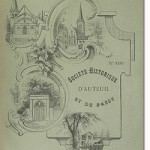 Bulletin n° 23 de la Société d'Histoire d'Auteuil et de Passy