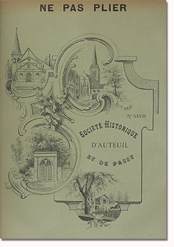 Bulletin n° 28 de la Société d'Histoire d'Auteuil et de Passy