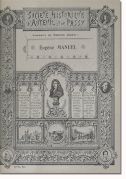 Bulletin n° 36 de la Société d'Histoire d'Auteuil et de Passy