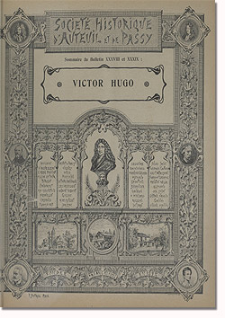 Bulletin n° 38-39 de la Société d'Histoire d'Auteuil et de Passy