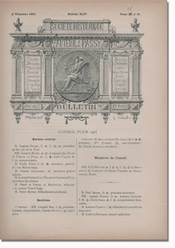 Bulletin n° 44 de la Société d'Histoire d'Auteuil et de Passy