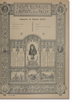 Bulletin n° 48 de la Société d'Histoire d'Auteuil et de Passy