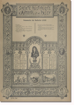Bulletin n° 58 de la Société d'Histoire d'Auteuil et de Passy