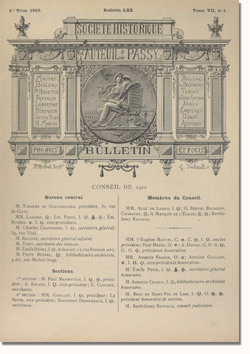 Bulletin n°70 de la Société d'Histoire d'Auteuil et de Passy
