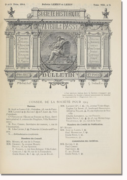 Bulletin n°84-85 de la Société d'Histoire d'Auteuil et de Passy