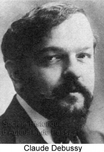 Achille Claude DEBUSSY, compositeur, né à Saint-Germain-Laye en 1862, mort à Paris en 1918.