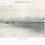 Inondations de Paris en 1910. Photographie : le pont de l'Alma.