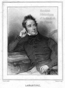 Alphonse de PRAT de LAMARTINE, poète et homme politique, né à Macon en 1790, mort à Paris en 1869
