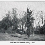 Le Parc des Sources de Passy en 1909.