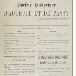 Bulletin n° 11 de la Société d'Histoire d'Auteuil et de Passy
