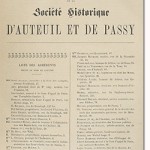 Bulletin n° 4 de la Société d'Histoire d'Auteuil et de Passy