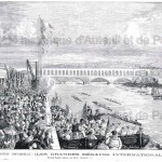 Exposition universelle de 1878 : les grandes régates internationales sur la Seine.